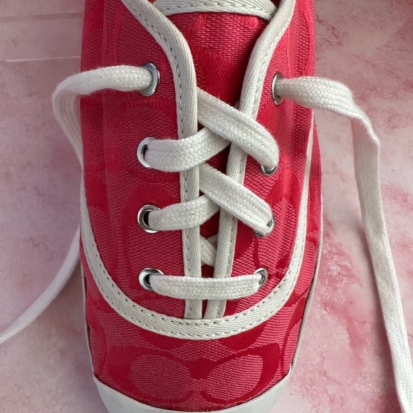 🩸Coach Bellamy Pink Signature C Sneakers - Size 9,5B🩸 - Picture 4 of 16